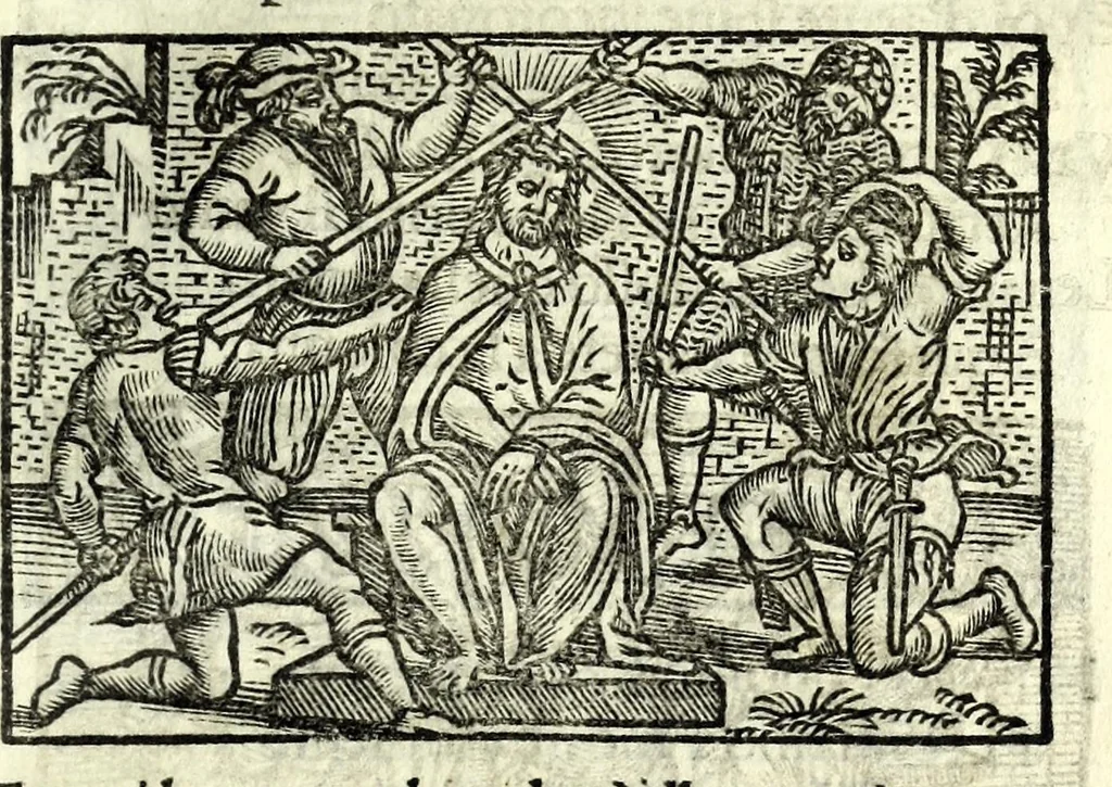 An illustration from D. O. M. Misterio dell'humana redentione, 1534, leaf 77