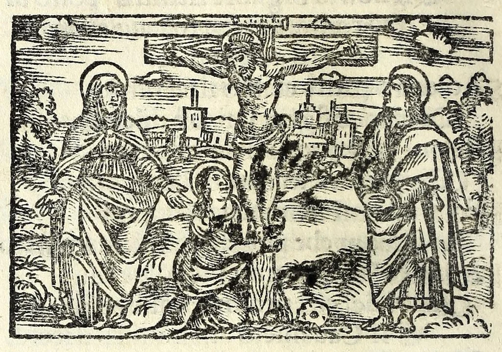 An illustration from D. O. M. Misterio dell'humana redentione, 1534, leaf 88