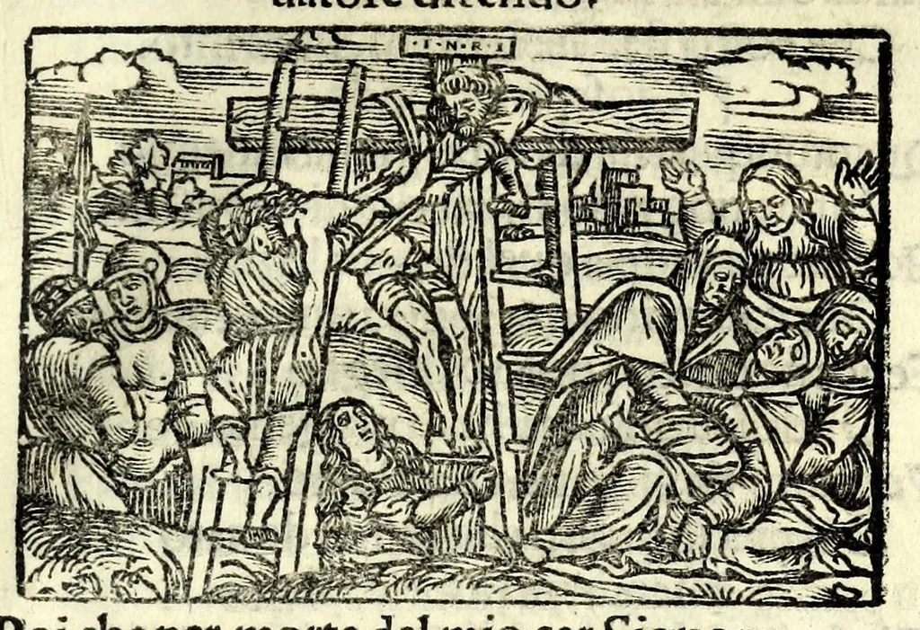 An illustration from D. O. M. Misterio dell'humana redentione, 1534, leaf 95