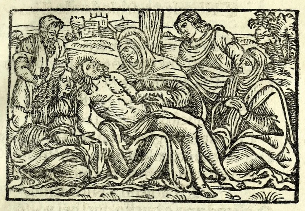 An illustration from D. O. M. Misterio dell'humana redentione, 1534, leaf 99