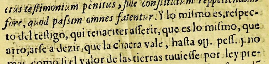 An illustration from Don Diego Perez Gallego sigue causa contra los herederos de Alonso Rodriguez de Vera, y de los de Garcilopez de Morales, sobre la venta de vna Chacara y suplica à V. M. aduierta los fundamentos desta memoral, 1638, leaf 54