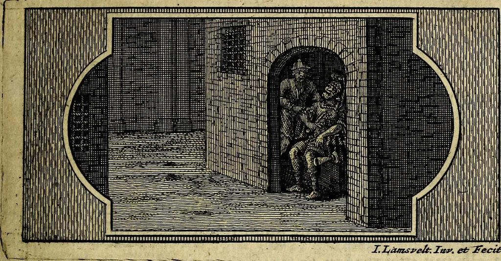 An illustration from Doorlugte voorbeelden der ouden : leerzaame zinnebeelden, nevens 't treurspel van L. Junius Brutus, vaderlyke gestrengheid, en verscheide gedigten, 1725, leaf 194