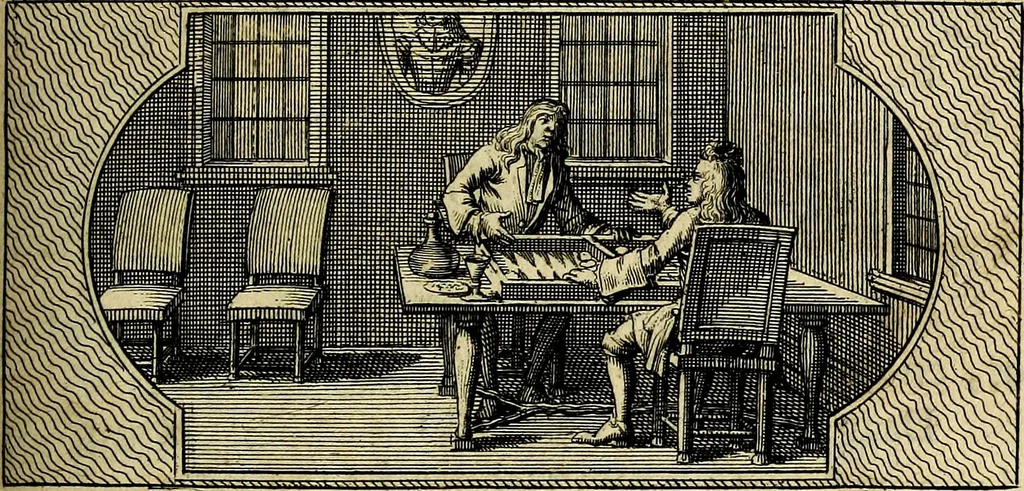 An illustration from Doorlugte voorbeelden der ouden : leerzaame zinnebeelden, nevens 't treurspel van L. Junius Brutus, vaderlyke gestrengheid, en verscheide gedigten, 1725, leaf 260