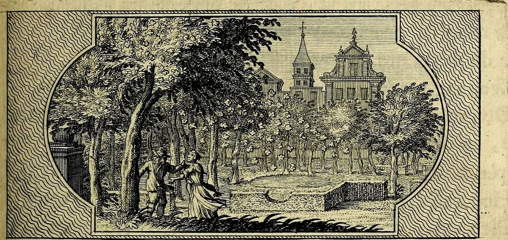 An illustration from Doorlugte voorbeelden der ouden : leerzaame zinnebeelden, nevens 't treurspel van L. Junius Brutus, vaderlyke gestrengheid, en verscheide gedigten, 1725, leaf 288