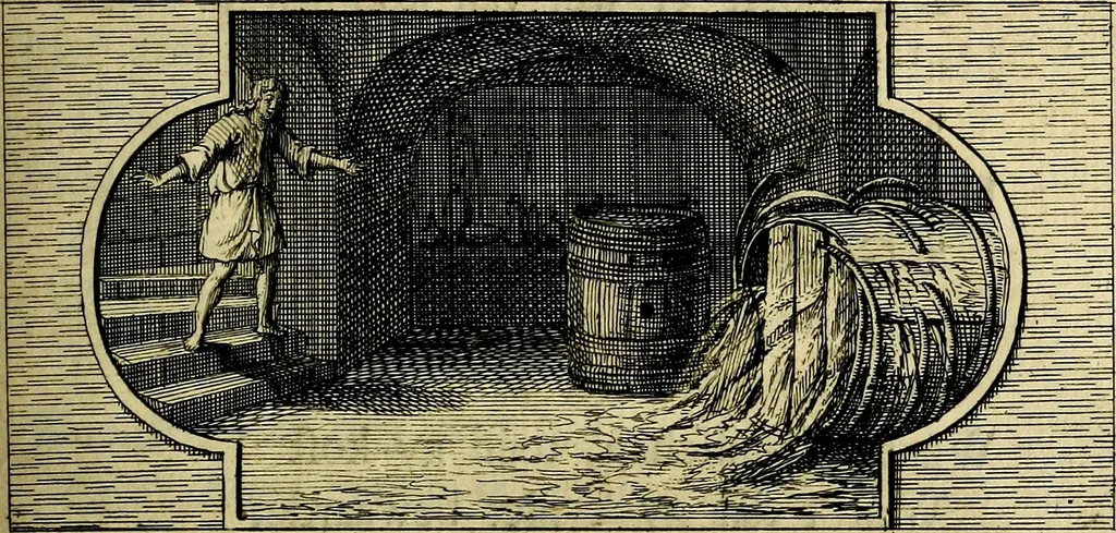 An illustration from Doorlugte voorbeelden der ouden : leerzaame zinnebeelden, nevens 't treurspel van L. Junius Brutus, vaderlyke gestrengheid, en verscheide gedigten, 1725, leaf 316