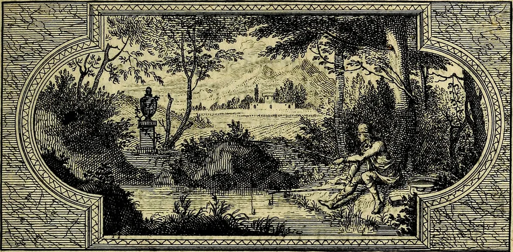An illustration from Doorlugte voorbeelden der ouden : leerzaame zinnebeelden, nevens 't treurspel van L. Junius Brutus, vaderlyke gestrengheid, en verscheide gedigten, 1725, leaf 320