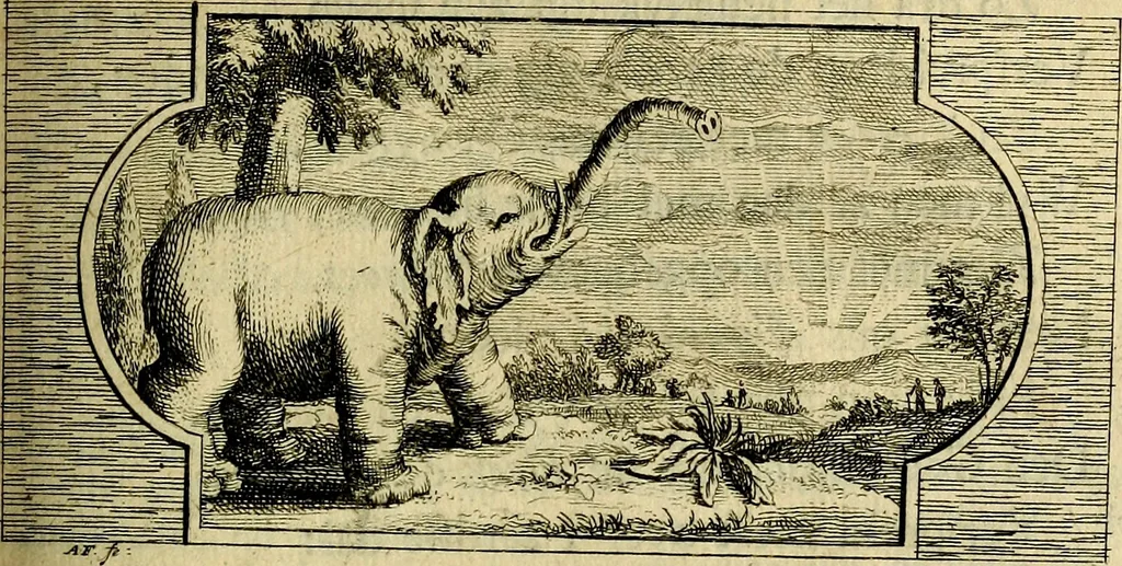 An illustration from Doorlugte voorbeelden der ouden : leerzaame zinnebeelden, nevens 't treurspel van L. Junius Brutus, vaderlyke gestrengheid, en verscheide gedigten, 1725, leaf 346