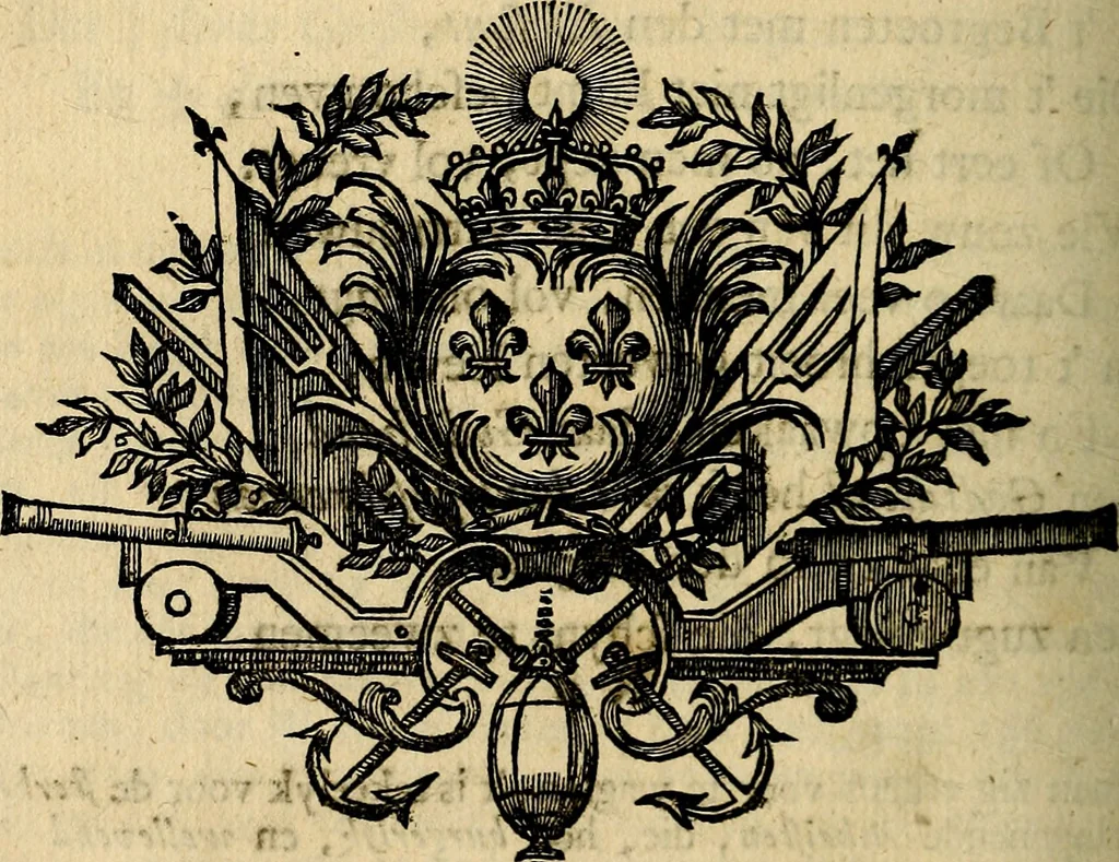 An illustration from Doorlugte voorbeelden der ouden : leerzaame zinnebeelden, nevens 't treurspel van L. Junius Brutus, vaderlyke gestrengheid, en verscheide gedigten, 1725, leaf 351