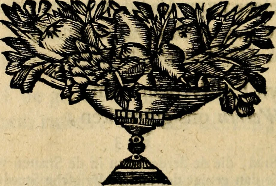 An illustration from Doorlugte voorbeelden der ouden : leerzaame zinnebeelden, nevens 't treurspel van L. Junius Brutus, vaderlyke gestrengheid, en verscheide gedigten, 1725, leaf 659