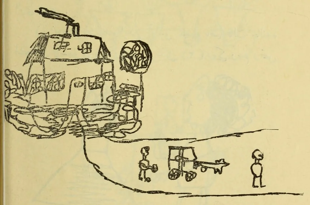 An illustration from Do?rt ile yedi yas? aras?ndaki c?ocug?un ruhiyati /, 1925, leaf 112