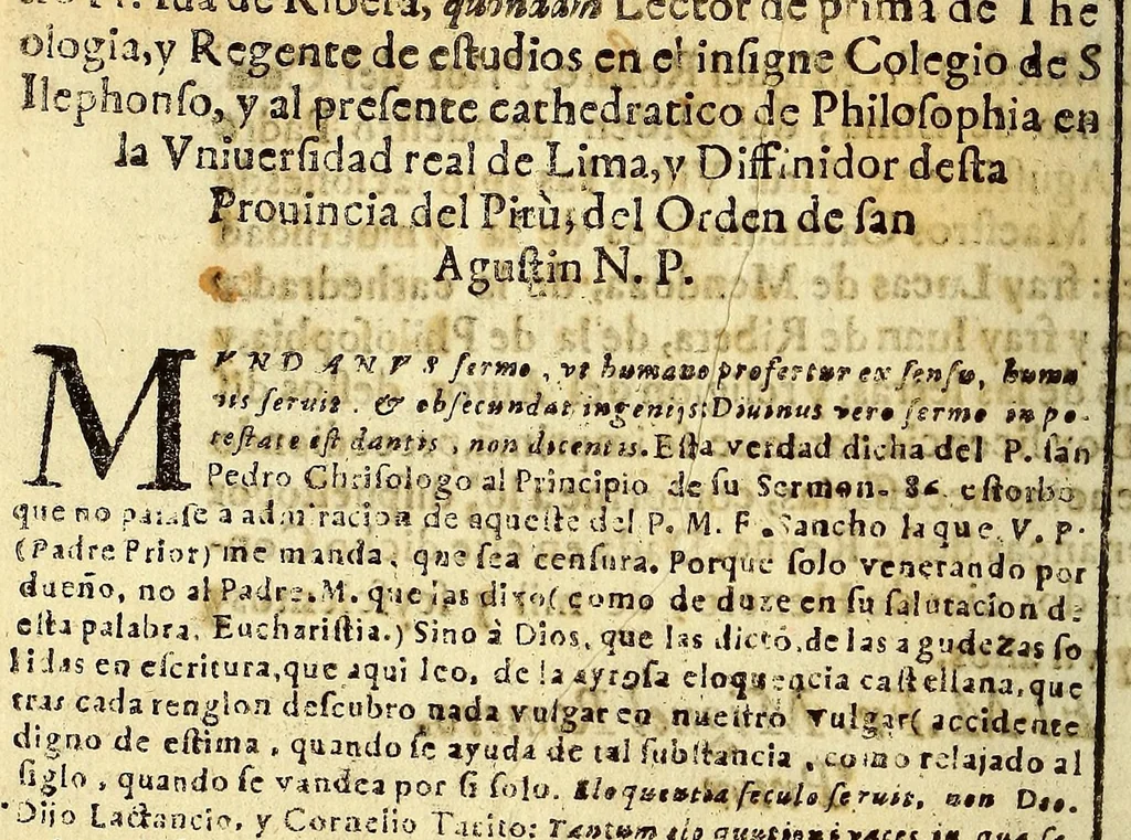 An illustration from Dos sermones en la fiesta de N.P.S. Augustin el vno; : y en la canonizacion del glorioso San Ignacio de Loyola el otro., 1631, leaf 10