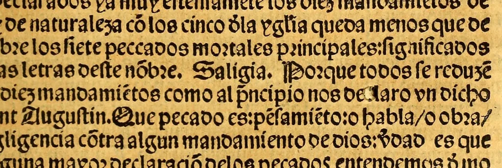 An illustration from Dotrina breue muy p[ro]uechosa delas cosas q[ue] p[er]tenecen ala fe catholica y a n[uest]ra cristiandad en estilo llano p[ar]a comu[n] intelige[n]cia., 1544, leaf 107