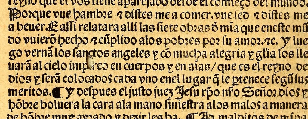 An illustration from Dotrina breue muy p[ro]uechosa delas cosas q[ue] p[er]tenecen ala fe catholica y a n[uest]ra cristiandad en estilo llano p[ar]a comu[n] intelige[n]cia., 1544, leaf 18