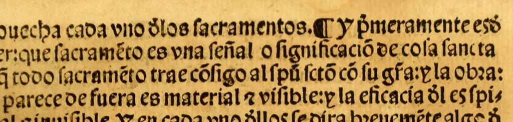 An illustration from Dotrina breue muy p[ro]uechosa delas cosas q[ue] p[er]tenecen ala fe catholica y a n[uest]ra cristiandad en estilo llano p[ar]a comu[n] intelige[n]cia., 1544, leaf 23