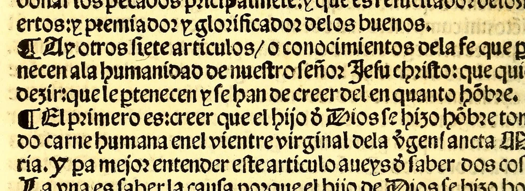 An illustration from Dotrina [christ]iana p[ar]a instrucion [et] informacio[n] de los indios: : por manera de hystoria., 1544, leaf 28