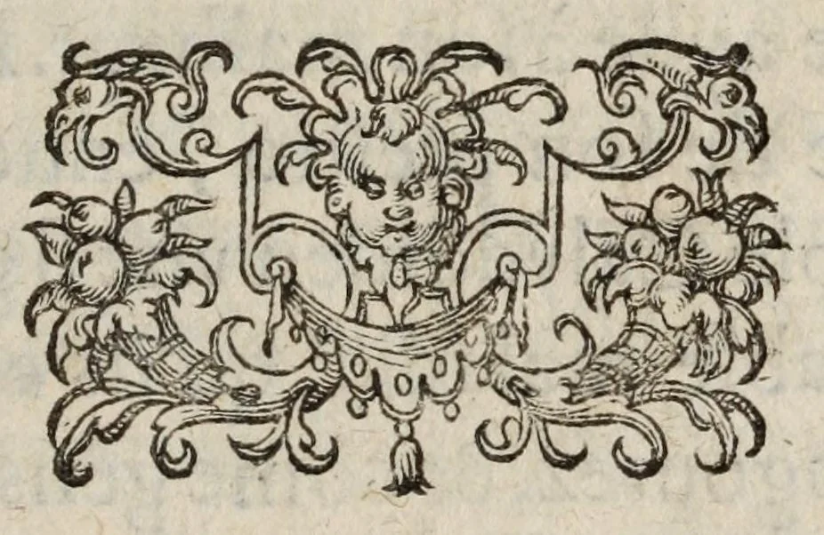 An illustration from Dovze fables de flevves ov fontaines : avec la description pour la peinture, & les epigrammes, 1585, leaf 17