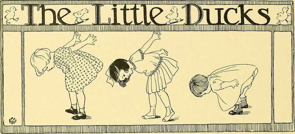 An illustration from Dramatic games and dances for little children, 1914, leaf 27