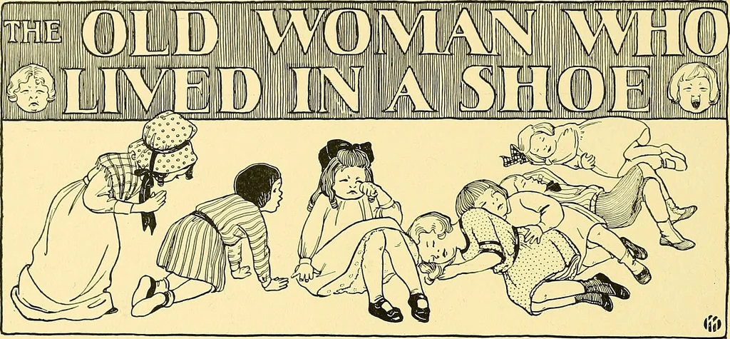 An illustration from Dramatic games and dances for little children, 1914, leaf 47