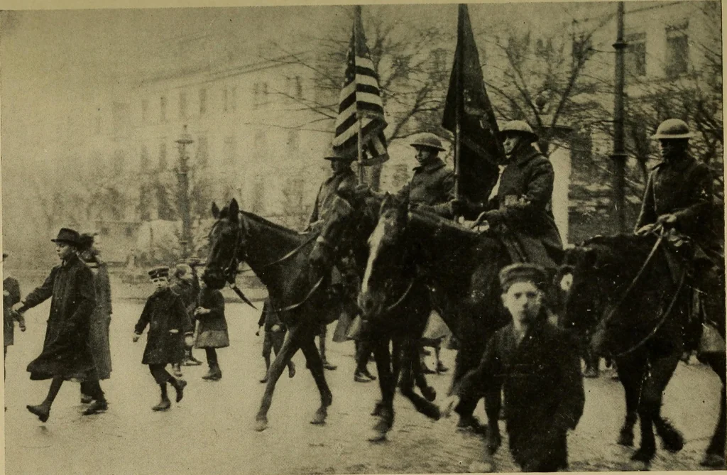 An illustration from The dramatic story of old glory, 1919, leaf 310