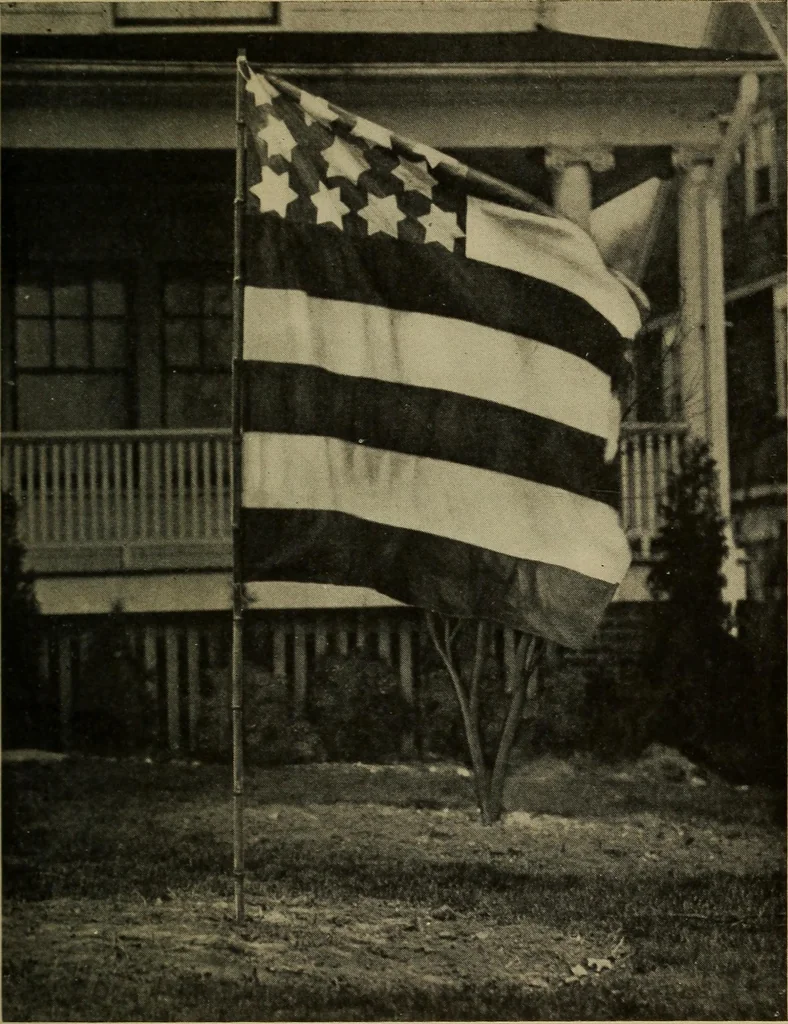 An illustration from The dramatic story of old glory, 1919, leaf 316