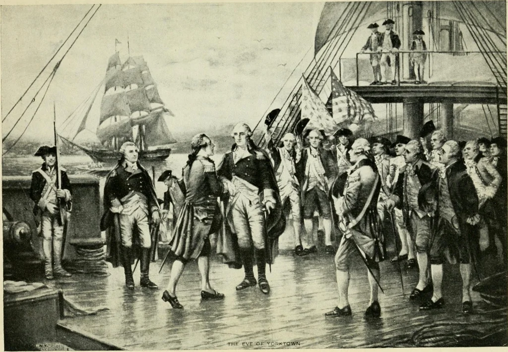 An illustration from The dramatic story of old glory, 1919, leaf 121