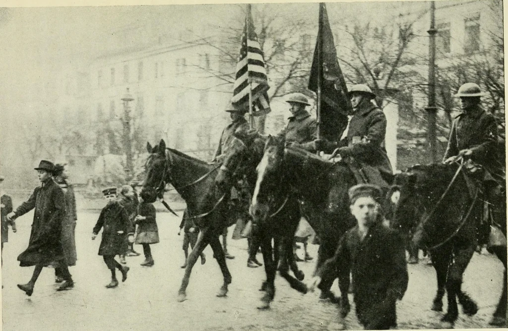 An illustration from The dramatic story of old glory, 1919, leaf 309