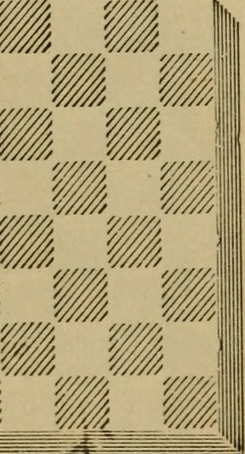An illustration from Draughts : Gould's problems, critical positions and games by all the greatest players and composers of the world, the whole interspersed with notes on the positions / by Joseph Gould, 1895, leaf 15