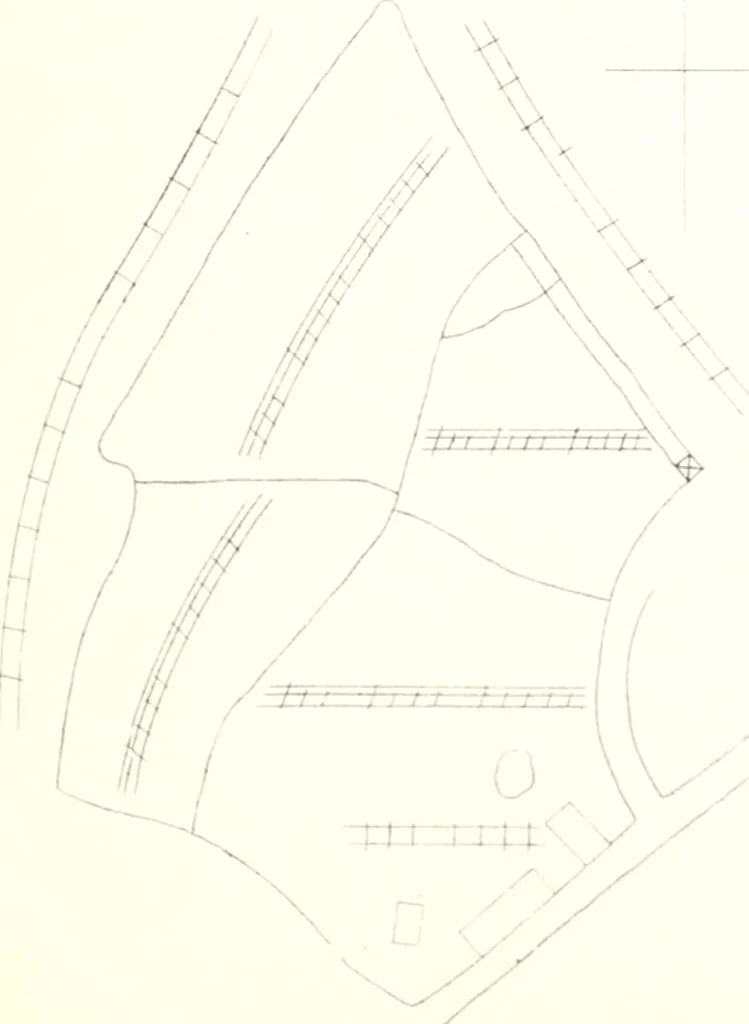 An illustration from The draughtsman's handbook of plan and map drawing, including instructions for the preparation of engineering, architectural, and mechanical drawings, 1874, leaf 171