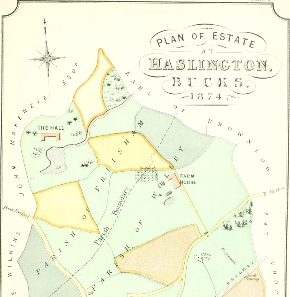 An illustration from The draughtsman's handbook of plan and map drawing, including instructions for the preparation of engineering, architectural, and mechanical drawings, 1874, leaf 173