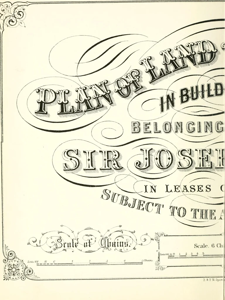 An illustration from The draughtsman's handbook of plan and map drawing, including instructions for the preparation of engineering, architectural, and mechanical drawings, 1874, leaf 184