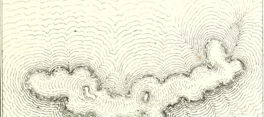 An illustration from The draughtsman's handbook of plan and map drawing, including instructions for the preparation of engineering, architectural, and mechanical drawings, 1874, leaf 193