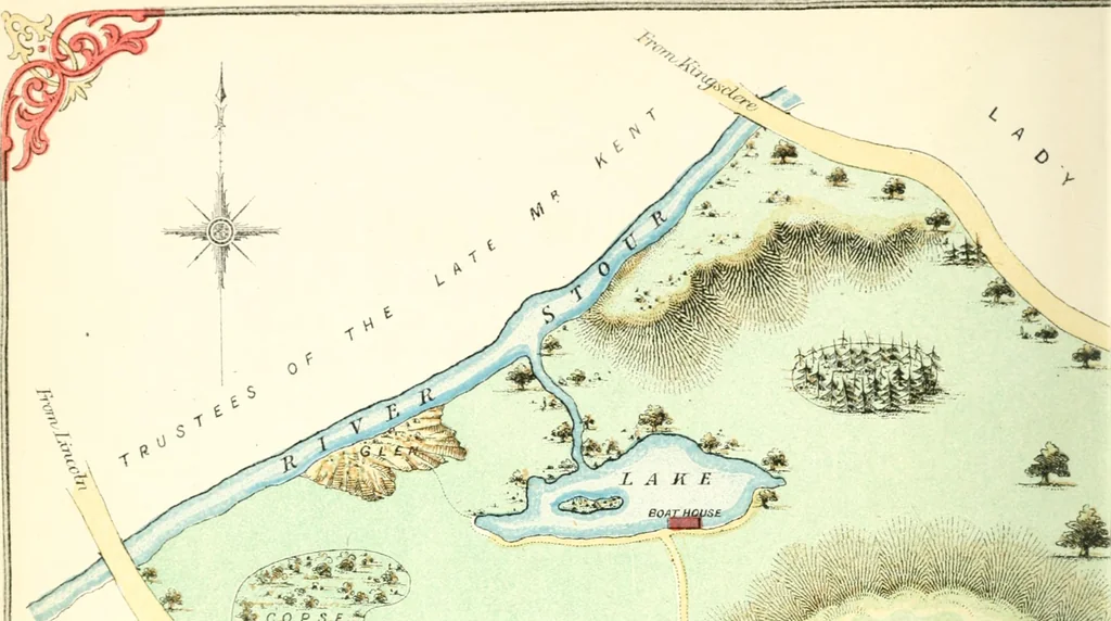 An illustration from The draughtsman's handbook of plan and map drawing, including instructions for the preparation of engineering, architectural, and mechanical drawings, 1874, leaf 204