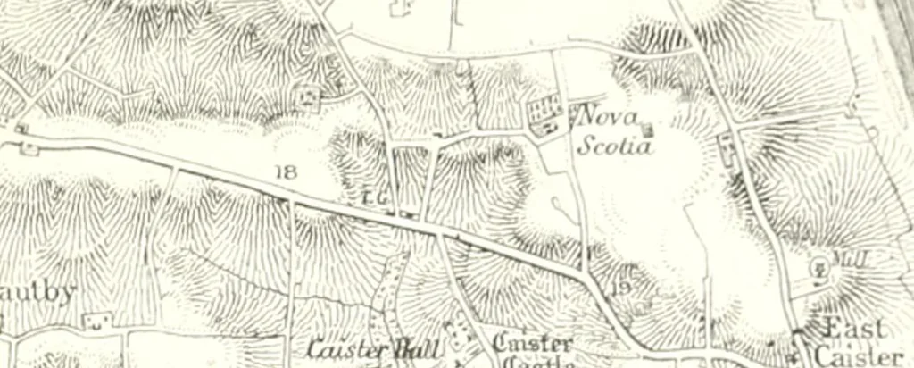 An illustration from The draughtsman's handbook of plan and map drawing, including instructions for the preparation of engineering, architectural, and mechanical drawings, 1874, leaf 207
