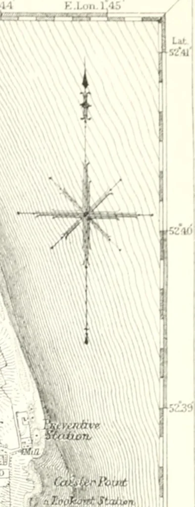 An illustration from The draughtsman's handbook of plan and map drawing, including instructions for the preparation of engineering, architectural, and mechanical drawings, 1874, leaf 207
