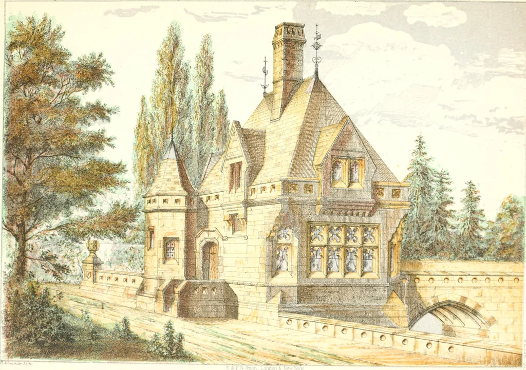 An illustration from The draughtsman's handbook of plan and map drawing, including instructions for the preparation of engineering, architectural, and mechanical drawings, 1874, leaf 221