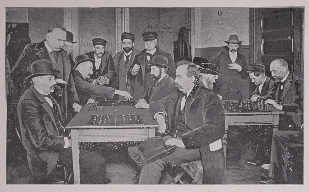 An illustration from The draughts marvel and twentieth century checker compendium;, 1909, leaf 146