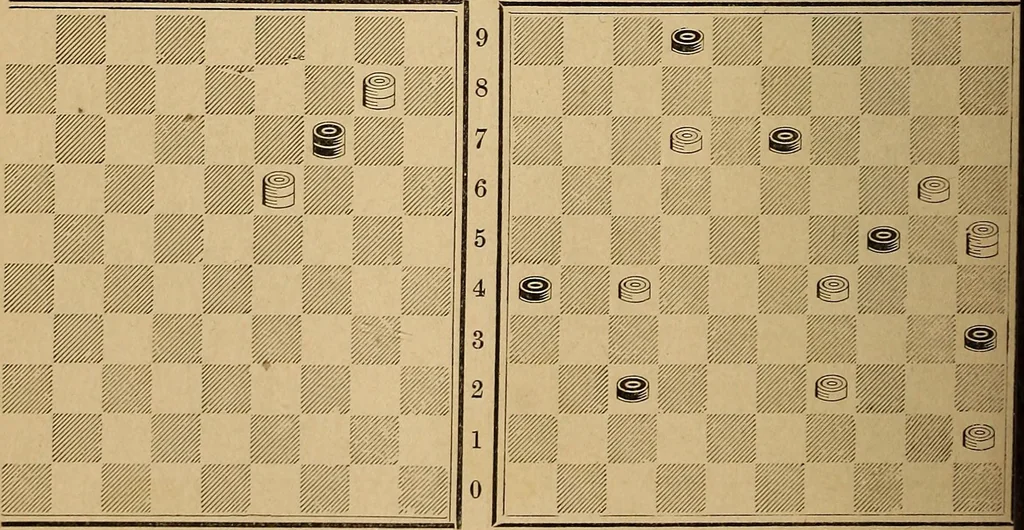 An illustration from The draughts-player's guide and companion : a guide to the student, and a companion for the advanced player, 1890, leaf 191