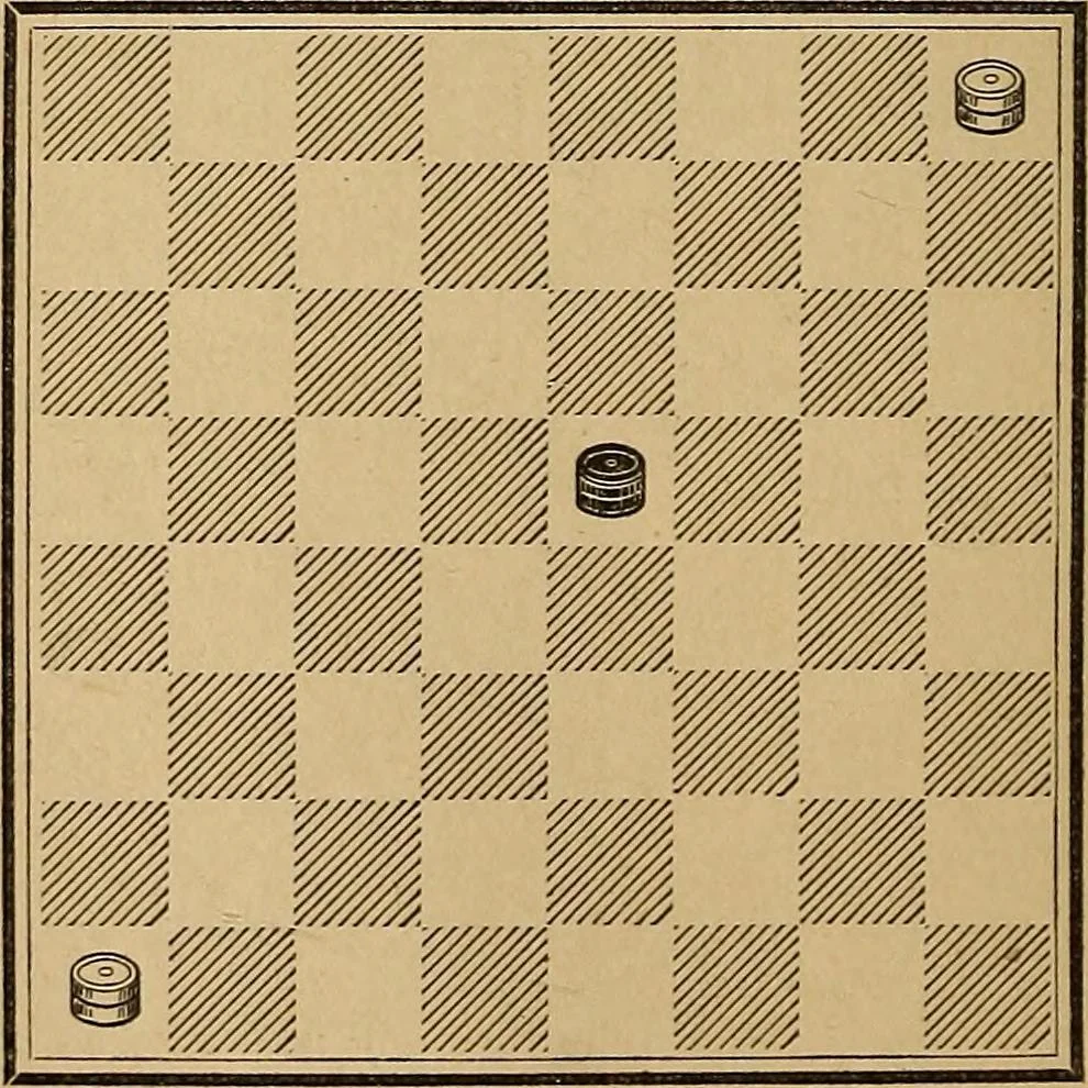An illustration from The draughts-player's guide and companion : a guide to the student, and a companion for the advanced player, 1890, leaf 41