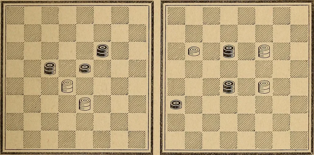 An illustration from The draughts-player's guide and companion : a guide to the student, and a companion for the advanced player, 1890, leaf 50