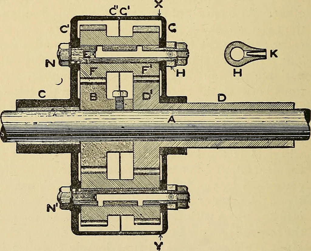 An illustration from Draw frames and fly frames : being a practical treatise on the above machines, 1898, leaf 231