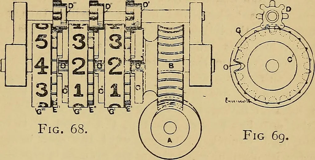 An illustration from Draw frames and fly frames : being a practical treatise on the above machines, 1898, leaf 382