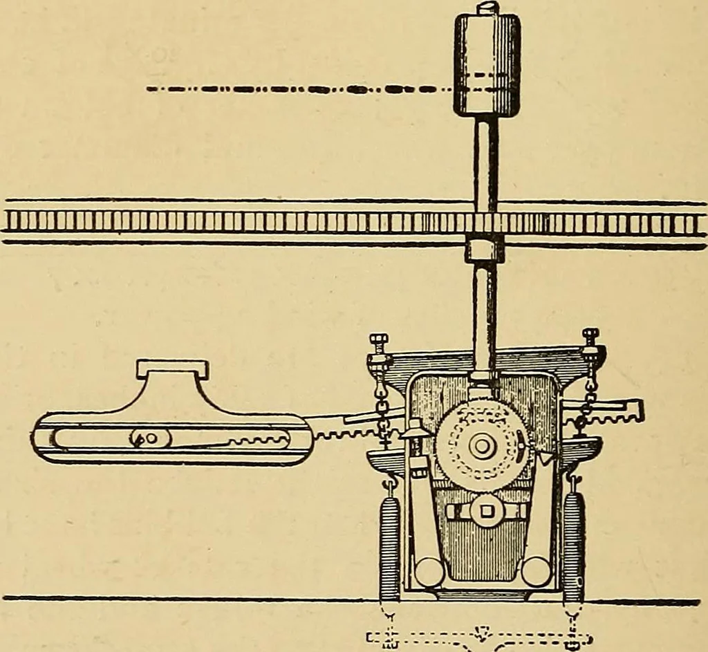 An illustration from Draw frames and fly frames : being a practical treatise on the above machines, 1898, leaf 387