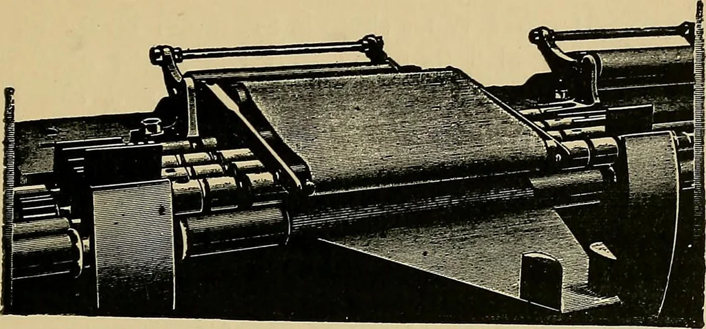 An illustration from Draw frames and fly frames : being a practical treatise on the above machines, 1898, leaf 56