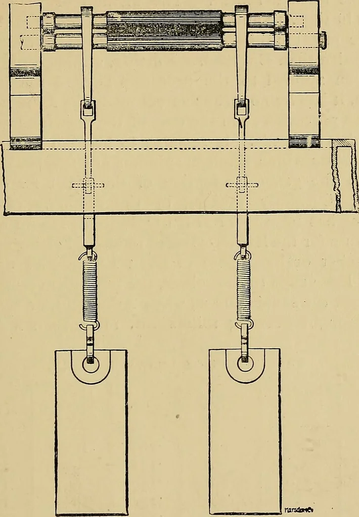 An illustration from Draw frames and fly frames : being a practical treatise on the above machines, 1898, leaf 62