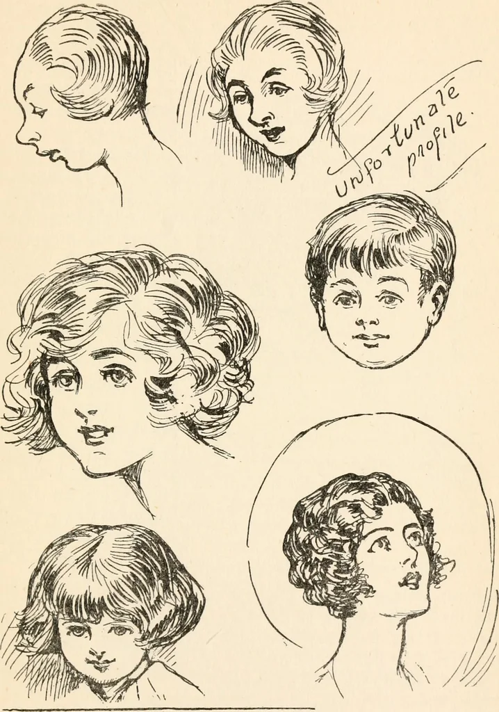 An illustration from Drawing for beginners, 1920, leaf 217