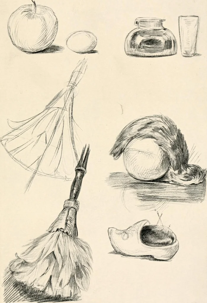 An illustration from Drawing for beginners, 1920, leaf 33