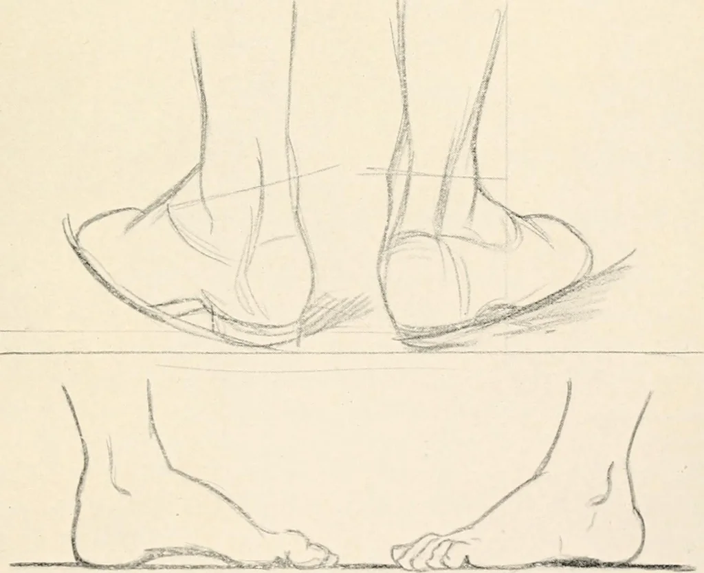 An illustration from Drawing for beginners, 1920, leaf 79