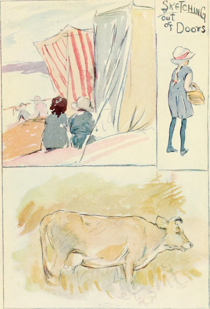 An illustration from Drawing for beginners, 1920, leaf 8