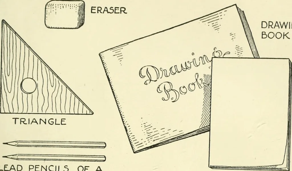 An illustration from Drawing made easy : a helpful book for young artists; the way to begin and finish your sketches, clearly shown step by step, 1921, leaf 15