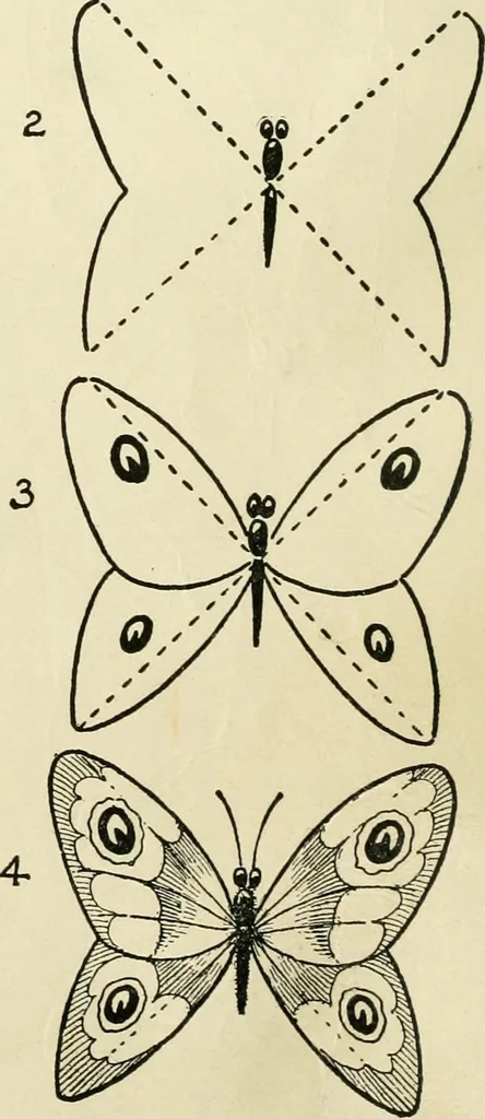 An illustration from Drawing made easy : a helpful book for young artists; the way to begin and finish your sketches, clearly shown step by step, 1921, leaf 34